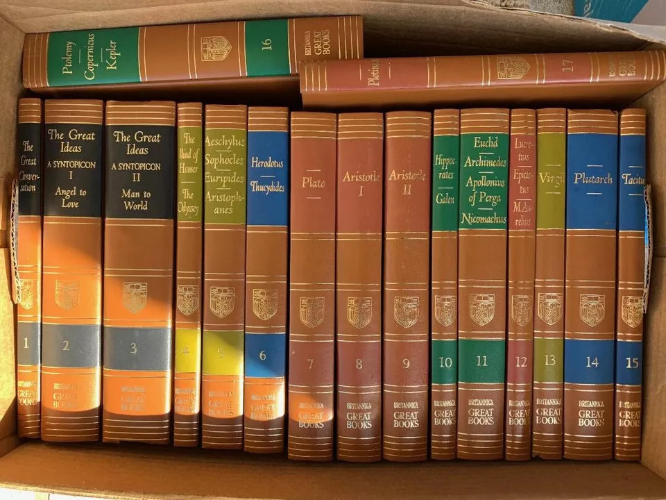 Great Books of the Western World. Encyclopedia Britannica 1952. Select YOUR OWN.