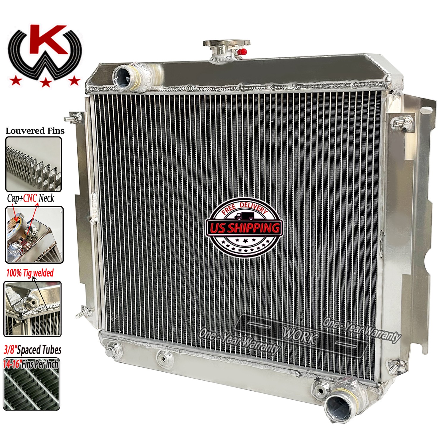 Aluminum Mopar Radiator 22\