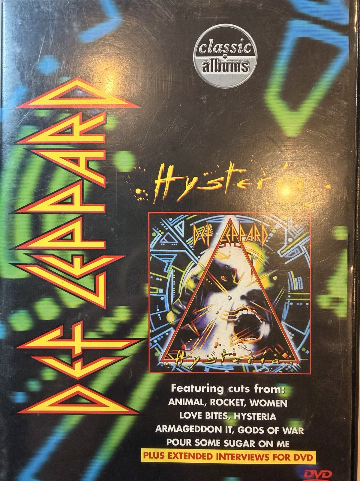 Def Leppard - Hysteria (DVD, 1987, Inc. Sampler DVD) Like New 100 Minutes Def Leppard - Hysteria (DVD, 1987, Inc. Sampler DVD) Like New 100 Minutes