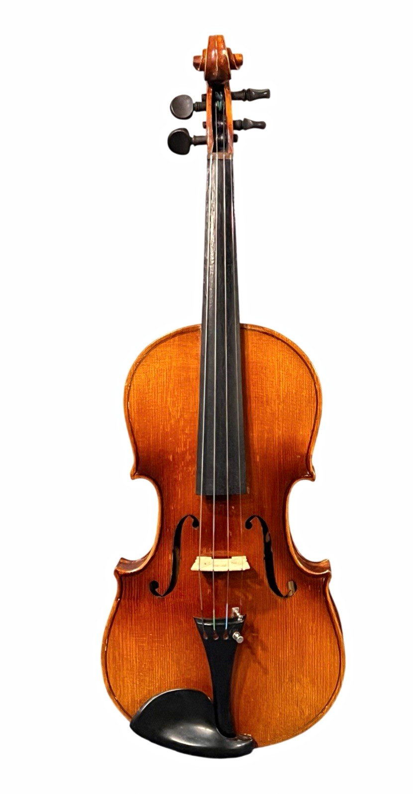 Antique Full Size German Stradivarius Model Violin Good Vintage Condition 