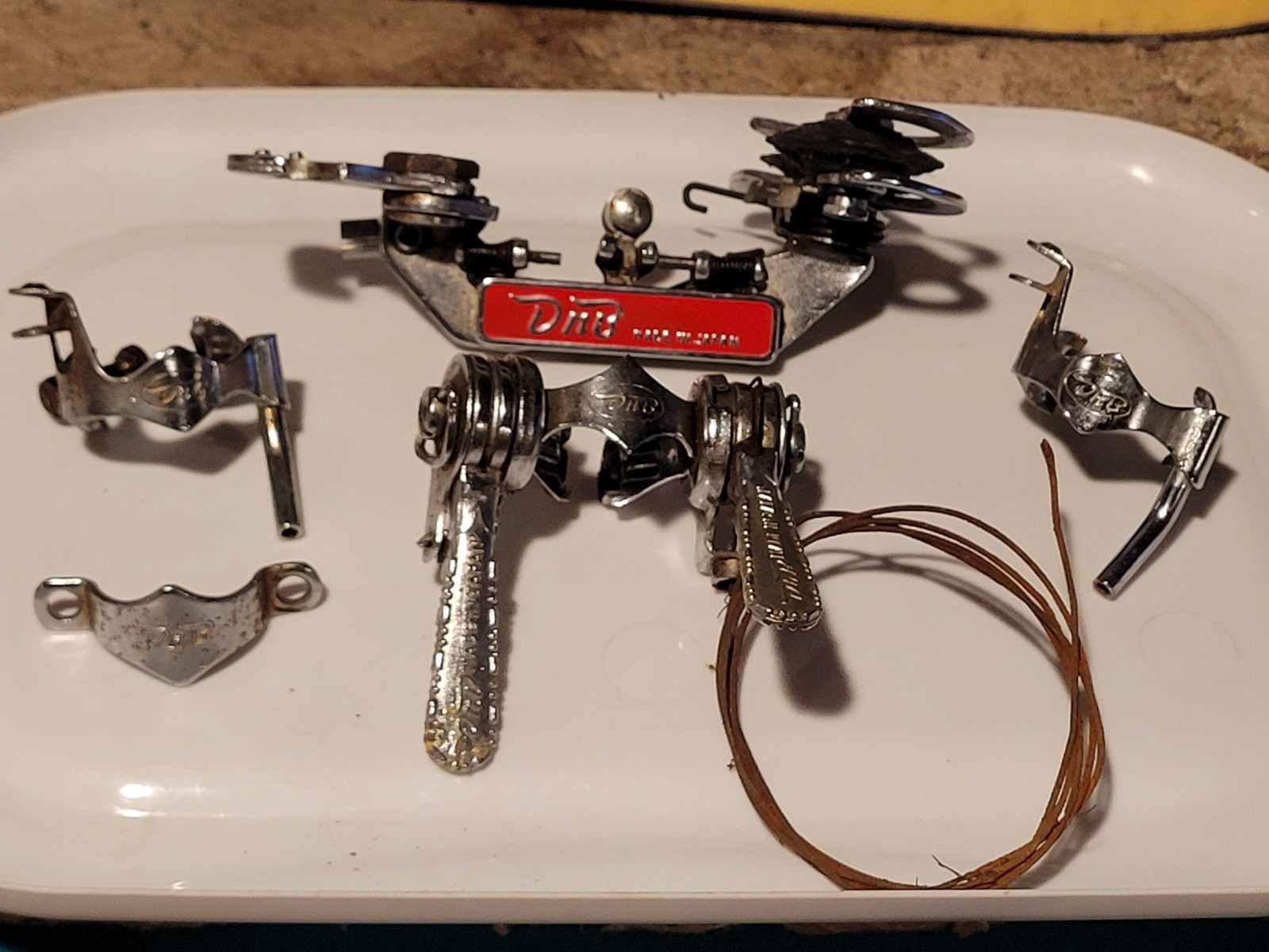 Vintage Very Rare DNB Bicycle Parts (Lot Of 5) Rear Derailleur, Downtube Shifter Vintage Very Rare DNB Bicycle Parts (Lot Of 5) Rear Derailleur, Downtube Shifter