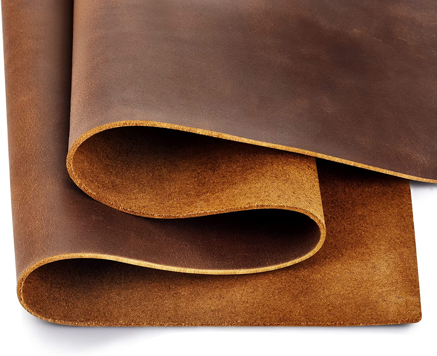 Genuine Leather Tooling Sheets 1.8-2.0MM Thick Full Grain Oil Tan Crazy Horse Co Genuine Leather Tooling Sheets 1.8-2.0MM Thick Full Grain Oil Tan Crazy Horse Co