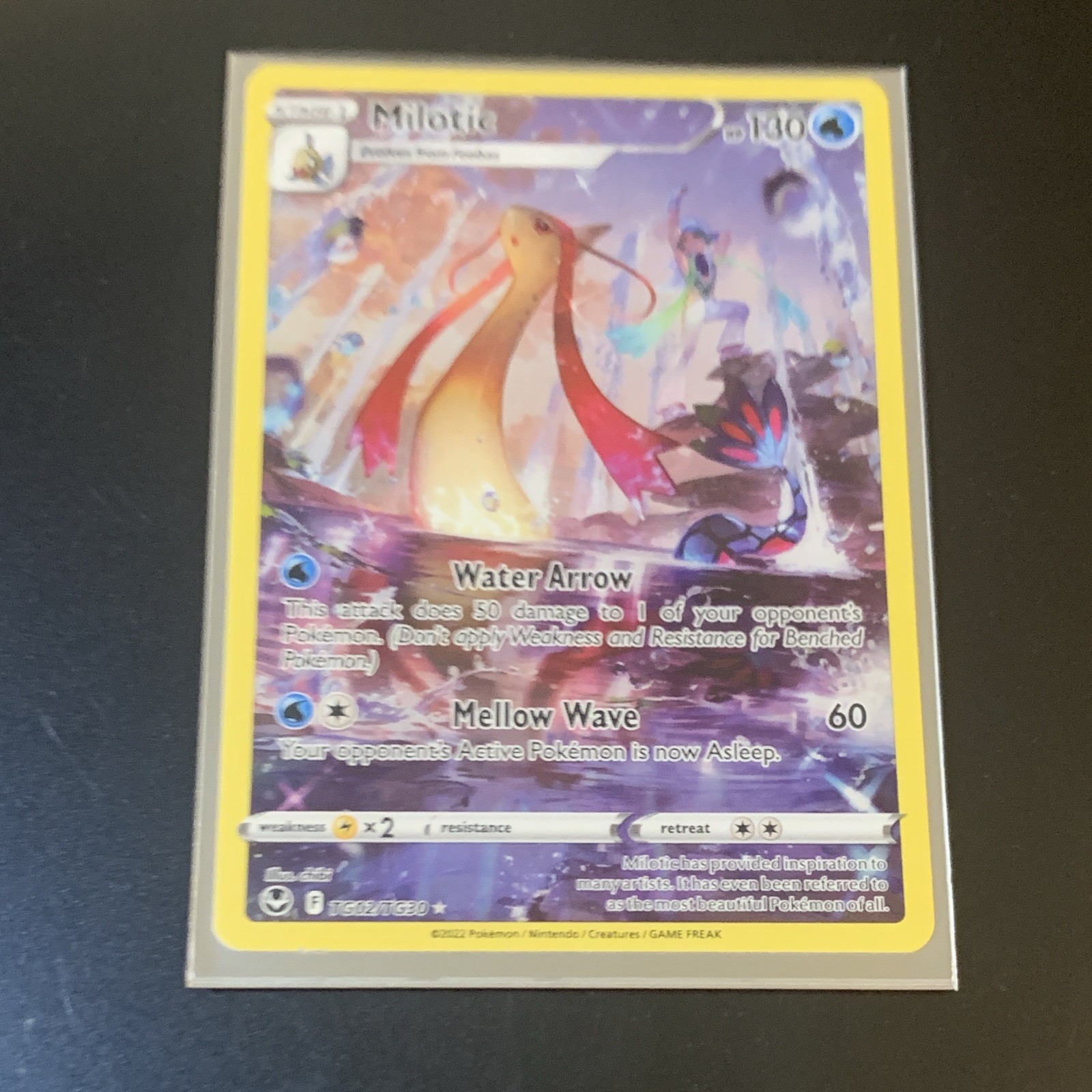 Milotic TG02/TG30 Swsh12: Sword & Shield - Silver Tempest Trainer Gallery Holo Milotic TG02/TG30 Swsh12: Sword & Shield - Silver Tempest Trainer Gallery Holo