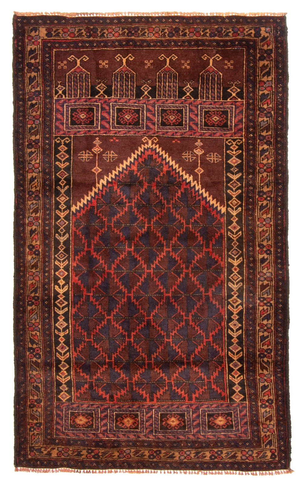 Traditional Vintage Hand-Knotted Area Rug 2\'10\