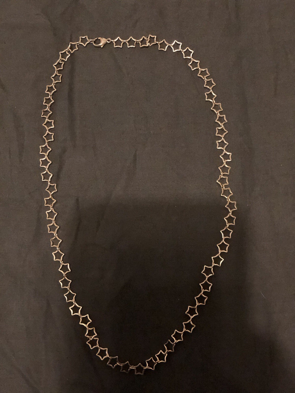 retired James Avery Sterling Silver Multi-Open-Star Link Chain Necklace retired James Avery Sterling Silver Multi-Open-Star Link Chain Necklace