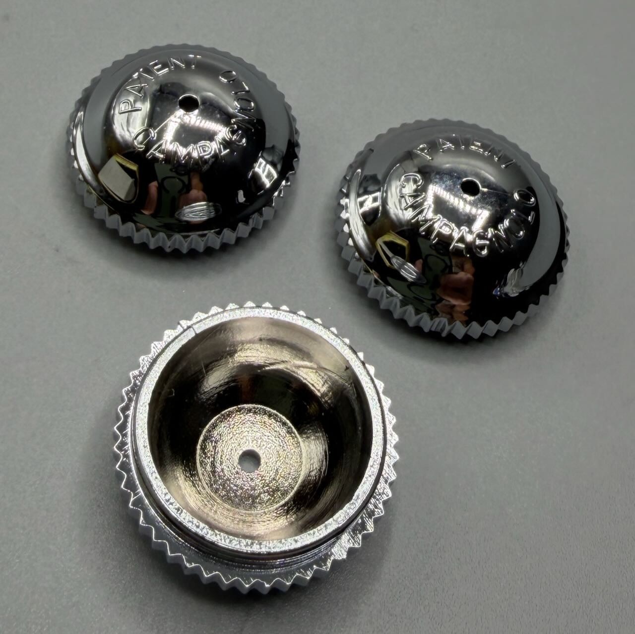 NEW Campagnolo SL Superleggera Chromed Plastic Pedal Dust Cap (1) *Reproduction* NEW Campagnolo SL Superleggera Chromed Plastic Pedal Dust Cap (1) *Reproduction*