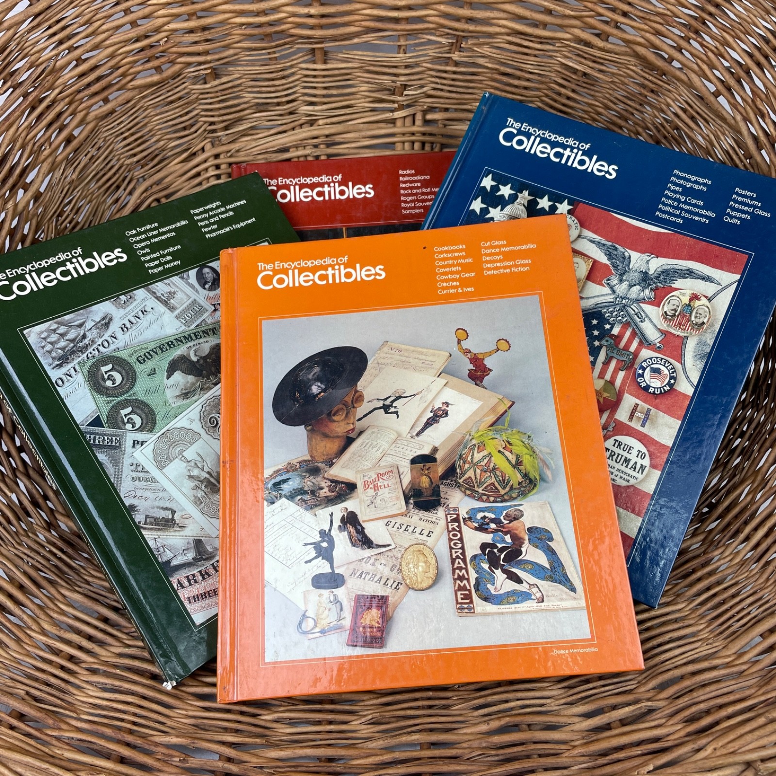 Vintage Time Life Encyclopedia of Collectibles Hardcover Books - Set of 4