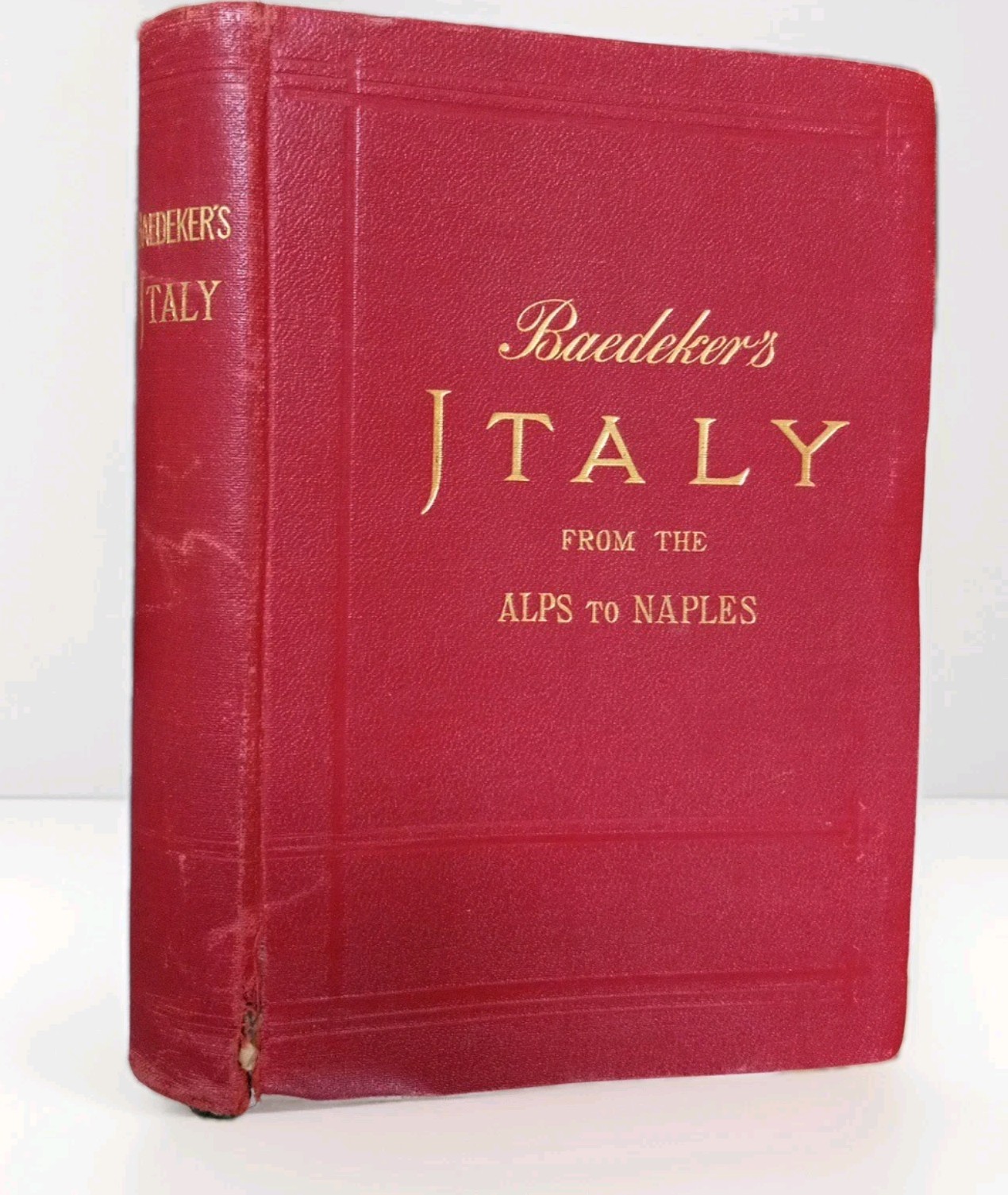 Antique 1909 Baedeker's ITALY FROM THE ALPS TO NAPLES 2nd Ed. Maps Complete & VG Antique 1909 Baedeker's ITALY FROM THE ALPS TO NAPLES 2nd Ed. Maps Complete & VG