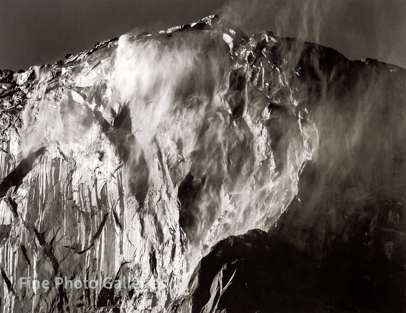 1940/80 Vintage ANSEL ADAMS Landscape Yosemite Capitan Fall Windy Tritone Photo