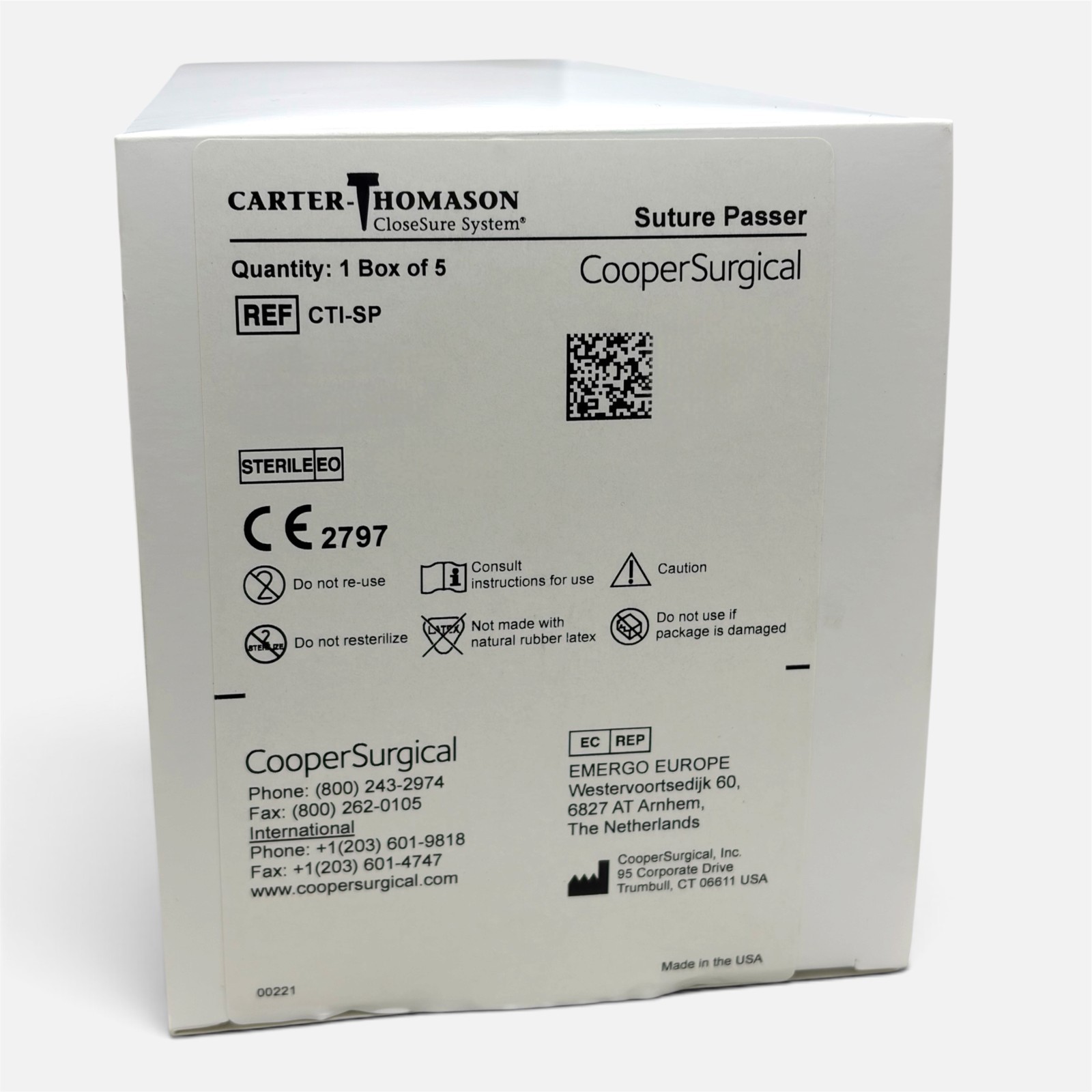 *5-Packs* Carter Thomason Suture Passer Sterile CTI-SP