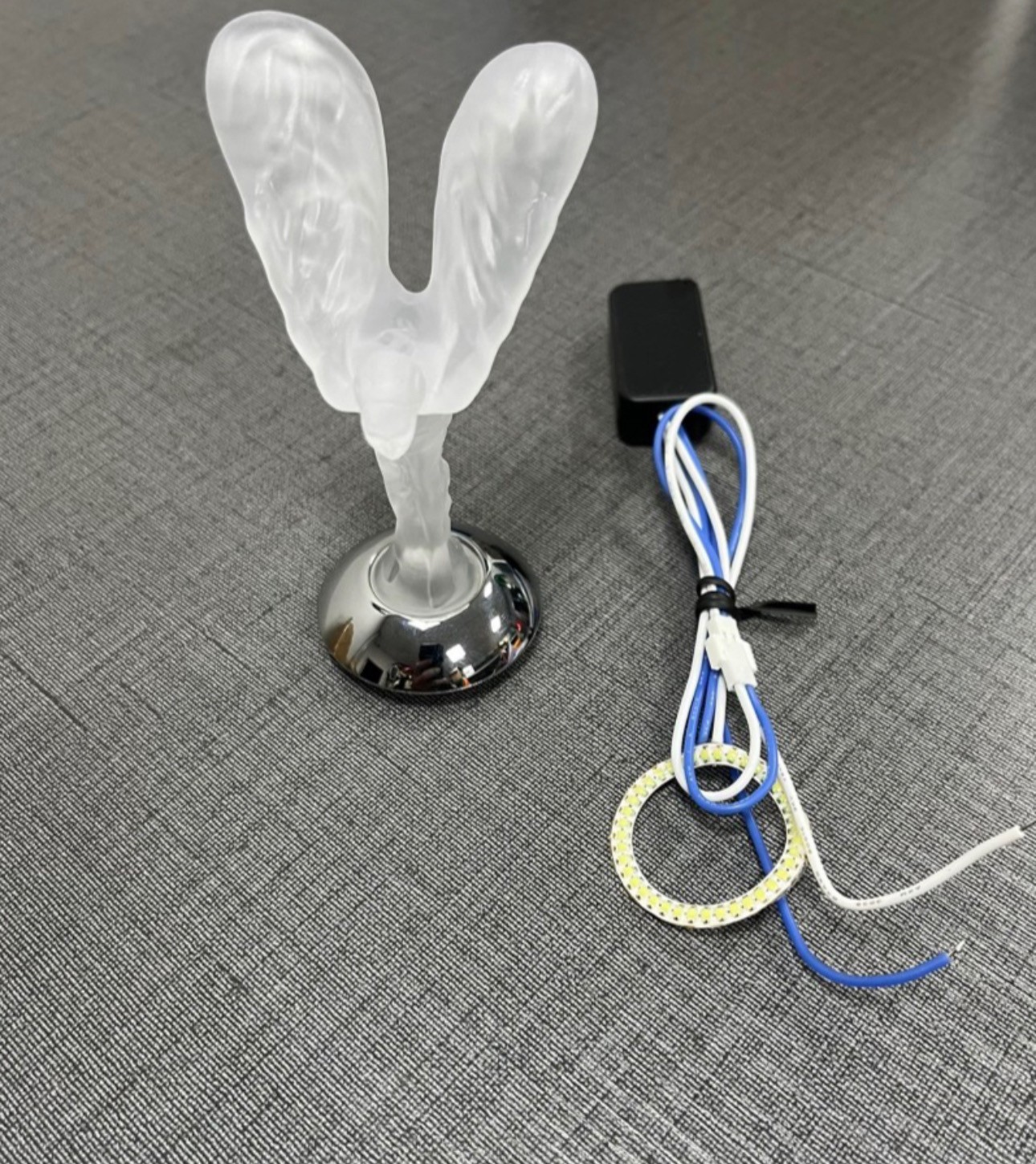 LED Crystal Spirit of Ecstasy Emblem Rolls-Royce Phantom Cullinan Ghost Wraith