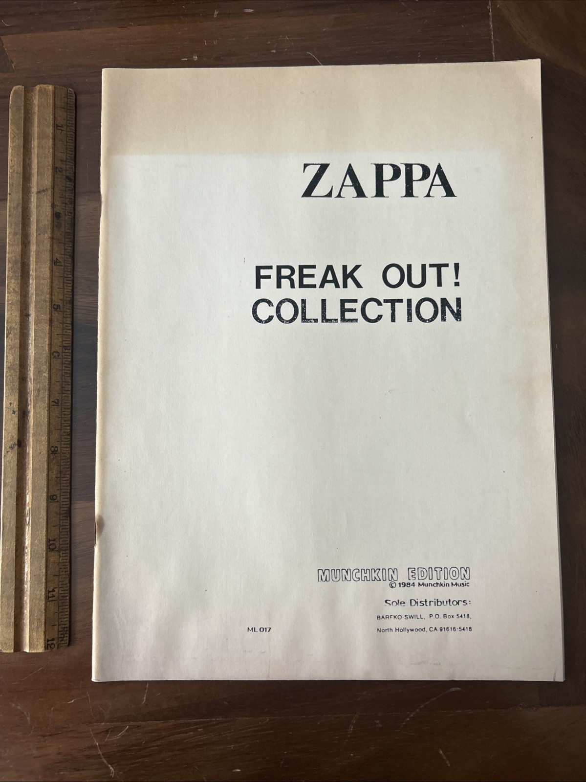 Zappa Freak Out Collection - Lead Sheets of 10 Freak Out selections (ML 017)