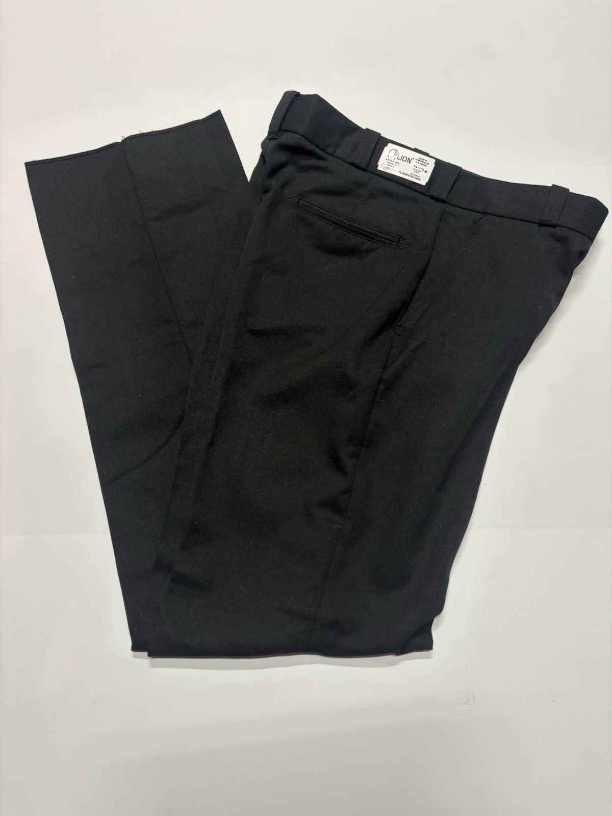 LION 2106BK-10 Men\'s 34R FR Firefighter Pants Made With Nomex Black NEW