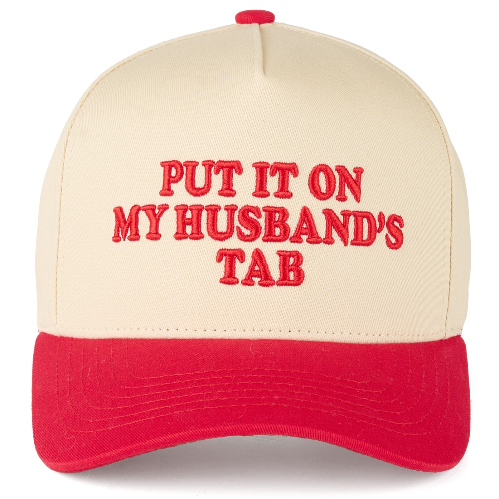 C.C PUT IT ON MY HUSBAND\'S TAB Letter Embroidered Snapback Trucker Baseball Cap C.C PUT IT ON MY HUSBAND\'S TAB Letter Embroidered Snapback Trucker Baseball Cap