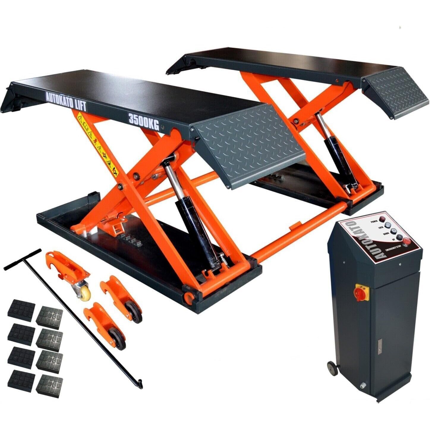 8000 lb. Garage Automotive Mid Rise Scissor Auto Car Lift 110V