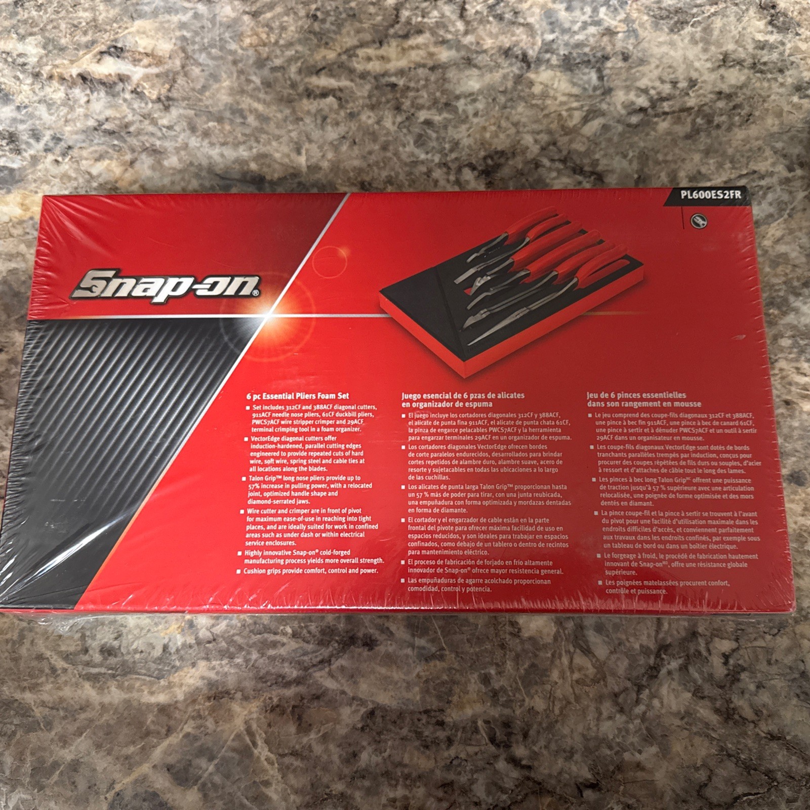 Brand New & Factory Sealed – Snap-on 6 pc Essential Pliers Foam Set (Red)