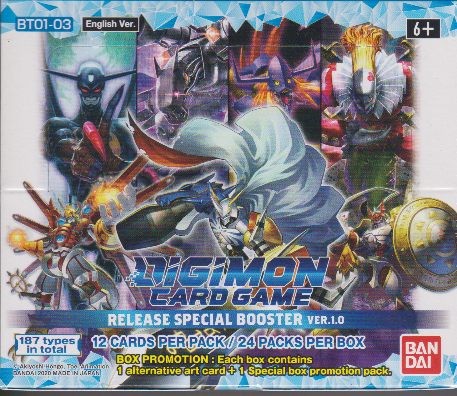 Digimon Release Special Booster Ver 1.0 Card Game Box BT01-03 Digimon Release Special Booster Ver 1.0 Card Game Box BT01-03