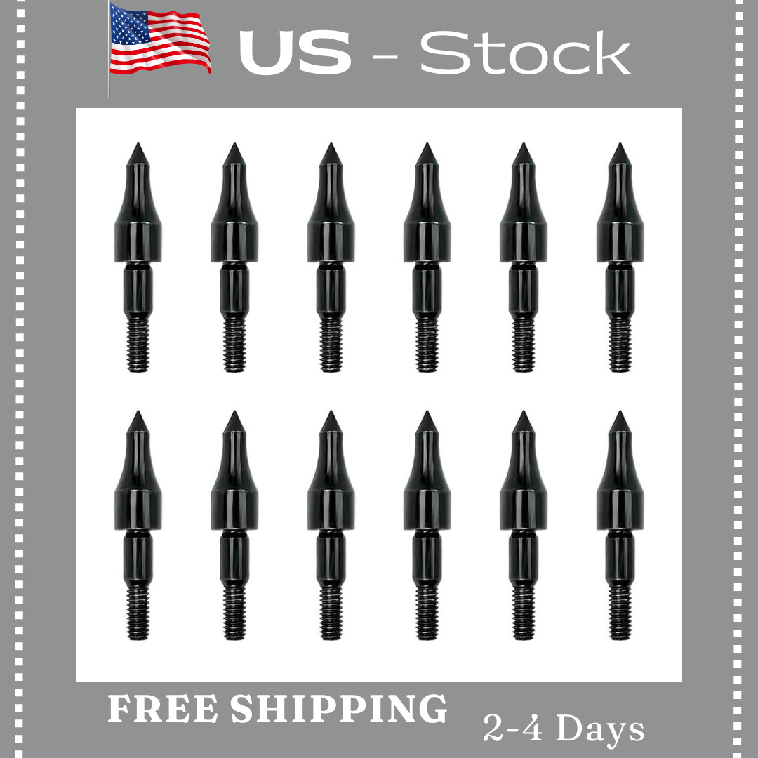 12pcs 100 Grain Field Points Target Practice Crossbow Arrow Points Arrow Tips 12pcs 100 Grain Field Points Target Practice Crossbow Arrow Points Arrow Tips