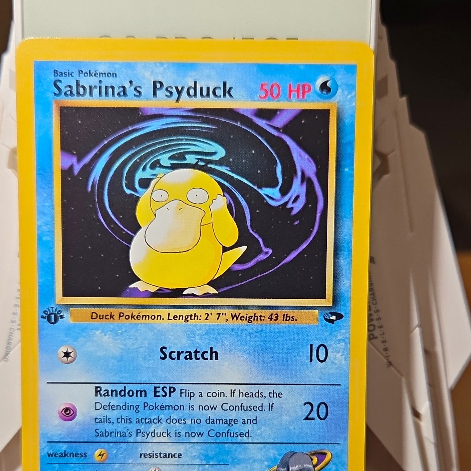 Wizards of the Coast Sabrina's Psyduck 99/132 Gym Challenge 1999 Eng 1st Wizards of the Coast Sabrina's Psyduck 99/132 Gym Challenge 1999 Eng 1st