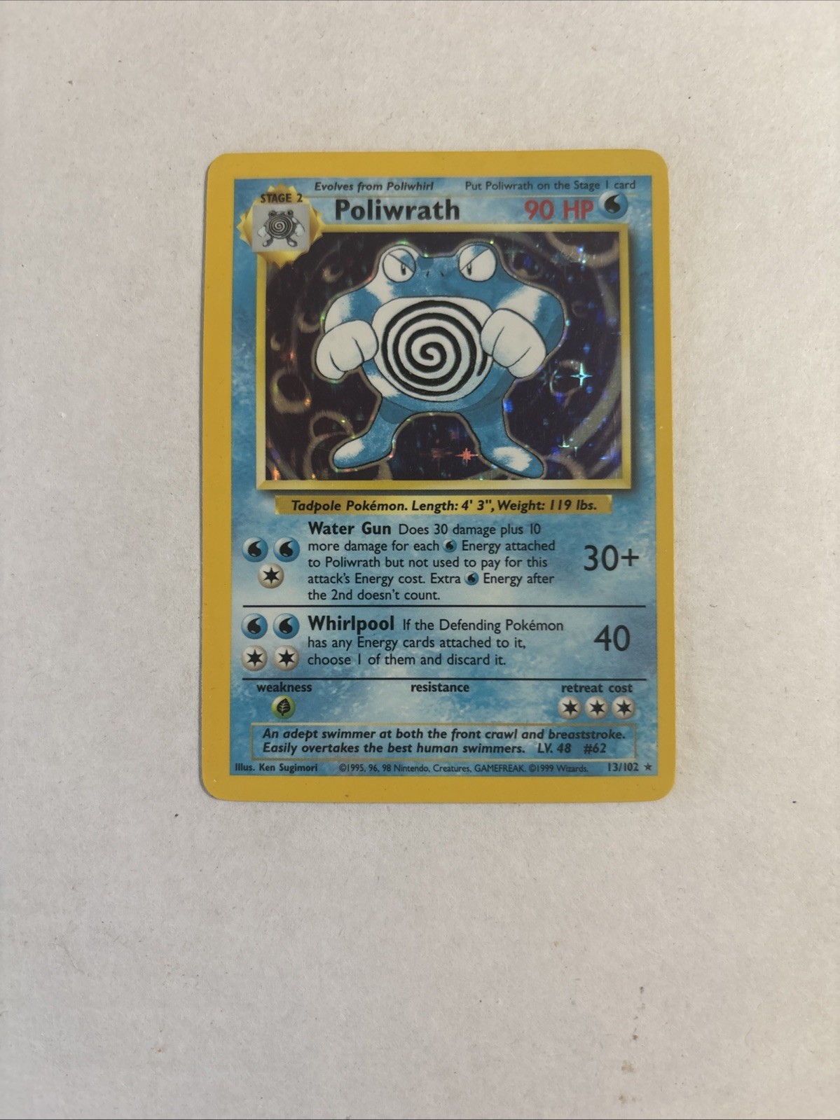 Poliwrath 013/102 Base Set Holo Poliwrath 013/102 Base Set Holo