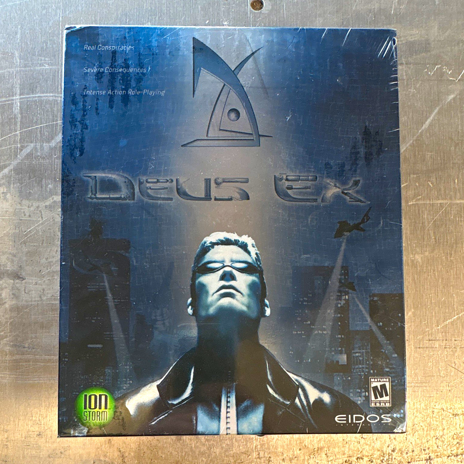 Deus Ex PC Big Box Game 2000 Eidos Ion Storm Rare Factory Sealed New Deus Ex PC Big Box Game 2000 Eidos Ion Storm Rare Factory Sealed New