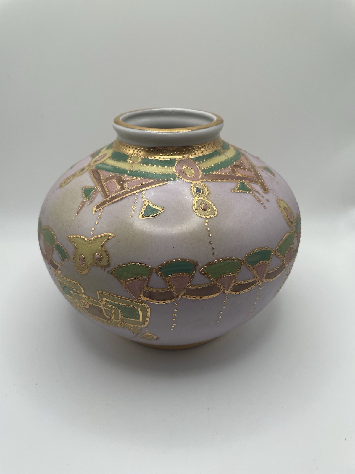 Vtg Limoges China Light Purple Vase Vtg Limoges China Light Purple Vase