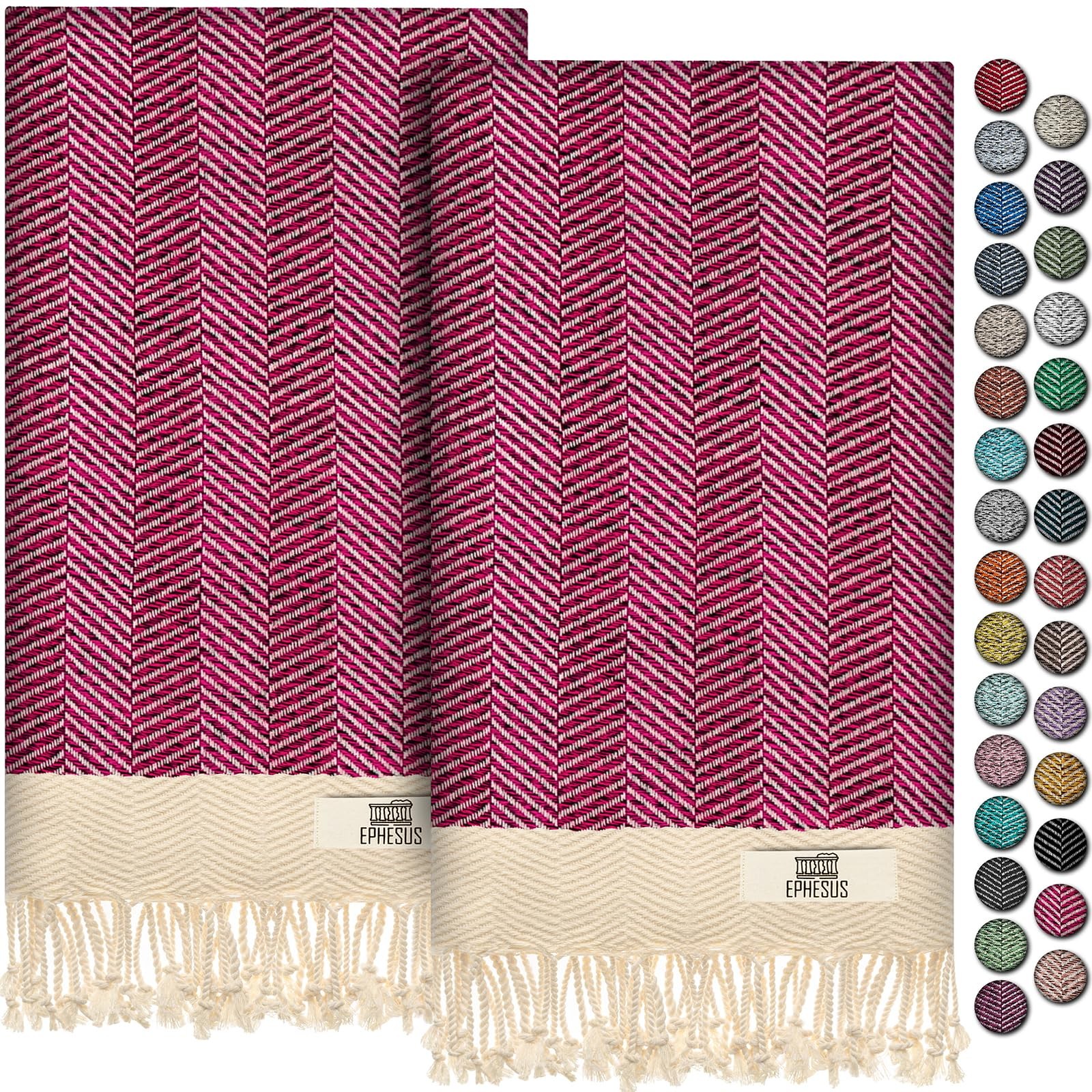 EPHESUS TOWELS Turkish Hand Towels - Set of 2 | 18\ EPHESUS TOWELS Turkish Hand Towels - Set of 2 | 18\