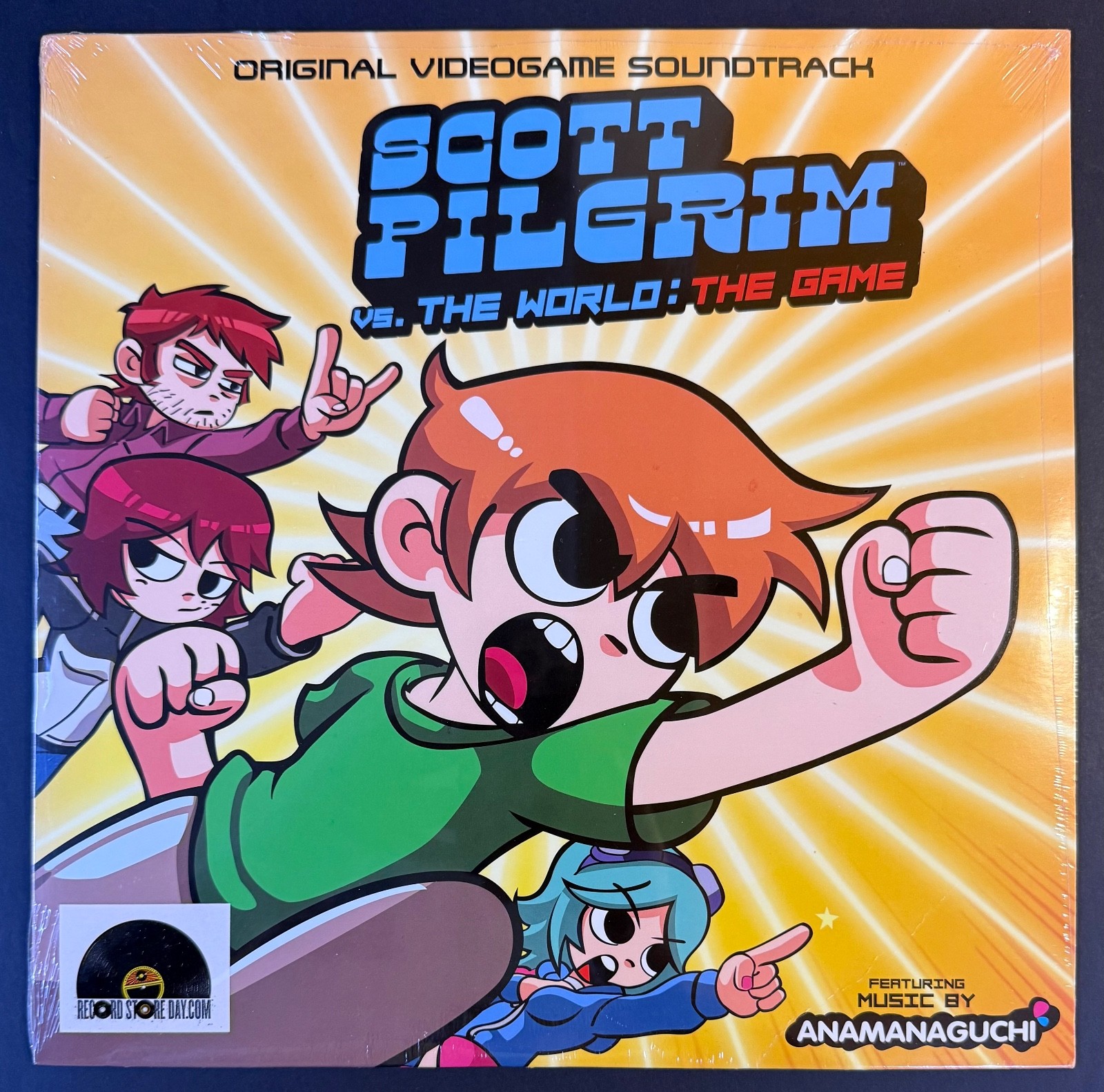 SCOTT PILGRIM VS. WORLD: THE GAME Anamanaguchi NEON VINYL LP SOUNDTRACK Sealed