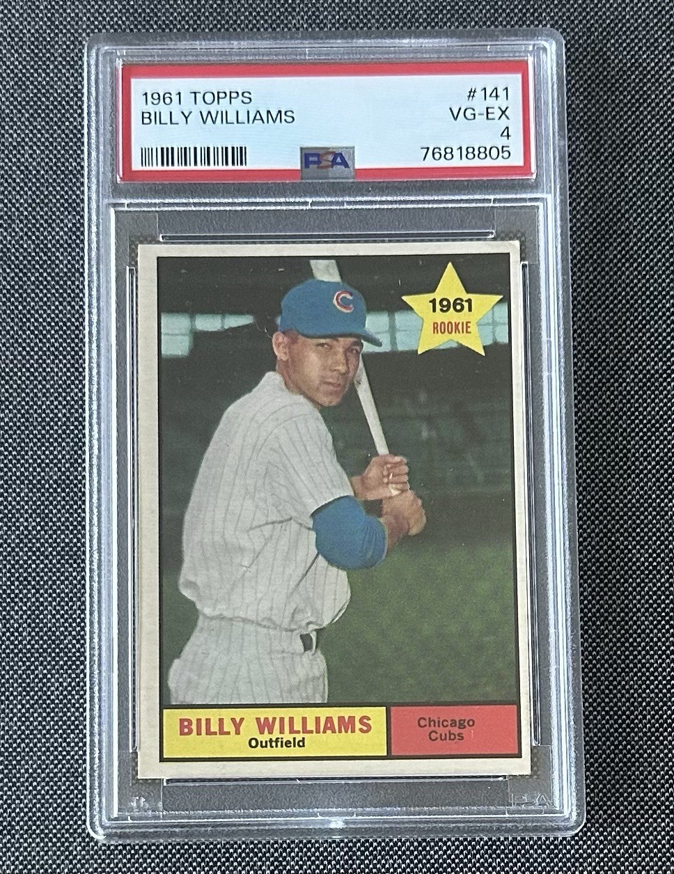 1961 Topps - Billy Williams #141 (RC) - Chicago Cubs PSA 4 1961 Topps - Billy Williams #141 (RC) - Chicago Cubs PSA 4