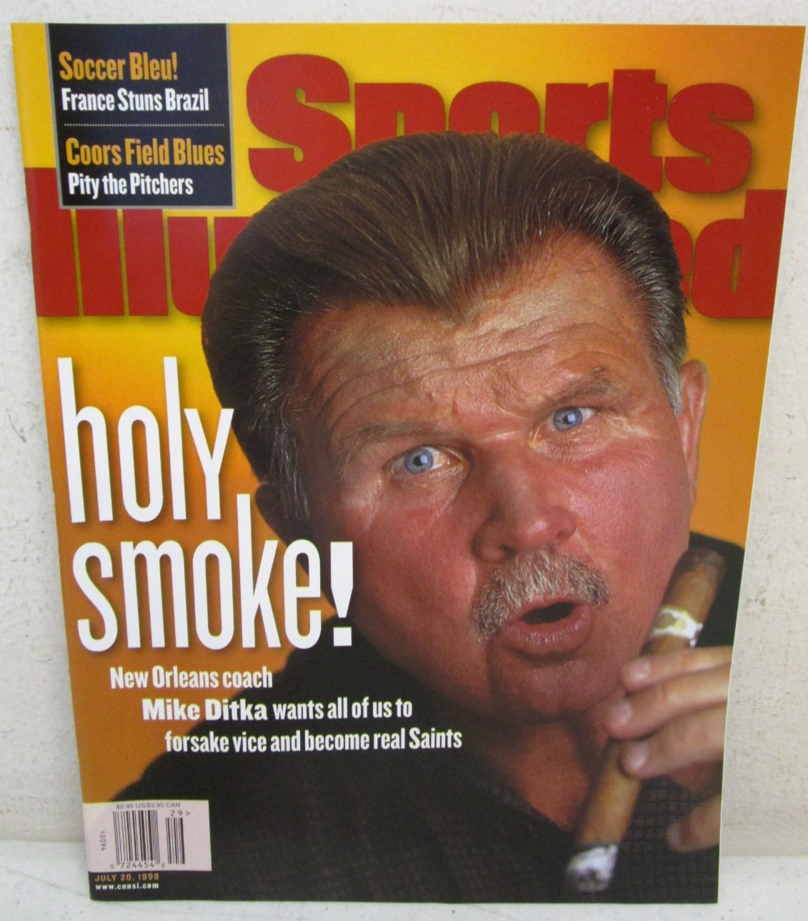 VINTAGE JULY 20, 1998 SPORTS ILLUSTRATED MAGAZINE MIKE DITKA