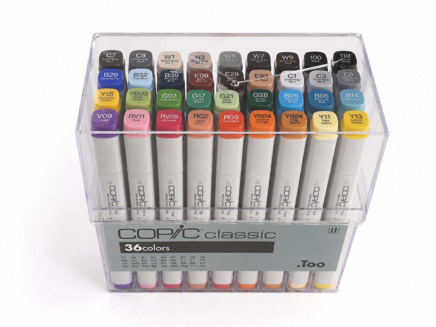 Copic Classic 36 Color Marker Set New Sealed Case Copic Classic 36 Color Marker Set New Sealed Case