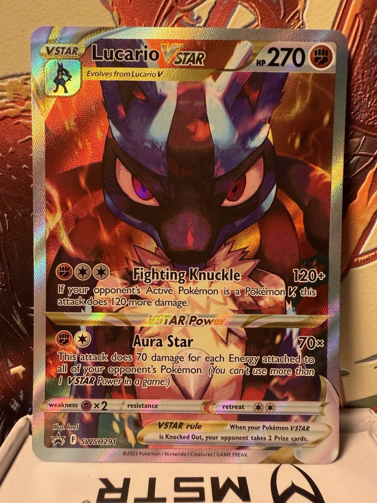 Pokemon - Lucario VSTAR Sword & Shield Promo Card Holo Pokemon - Lucario VSTAR Sword & Shield Promo Card Holo