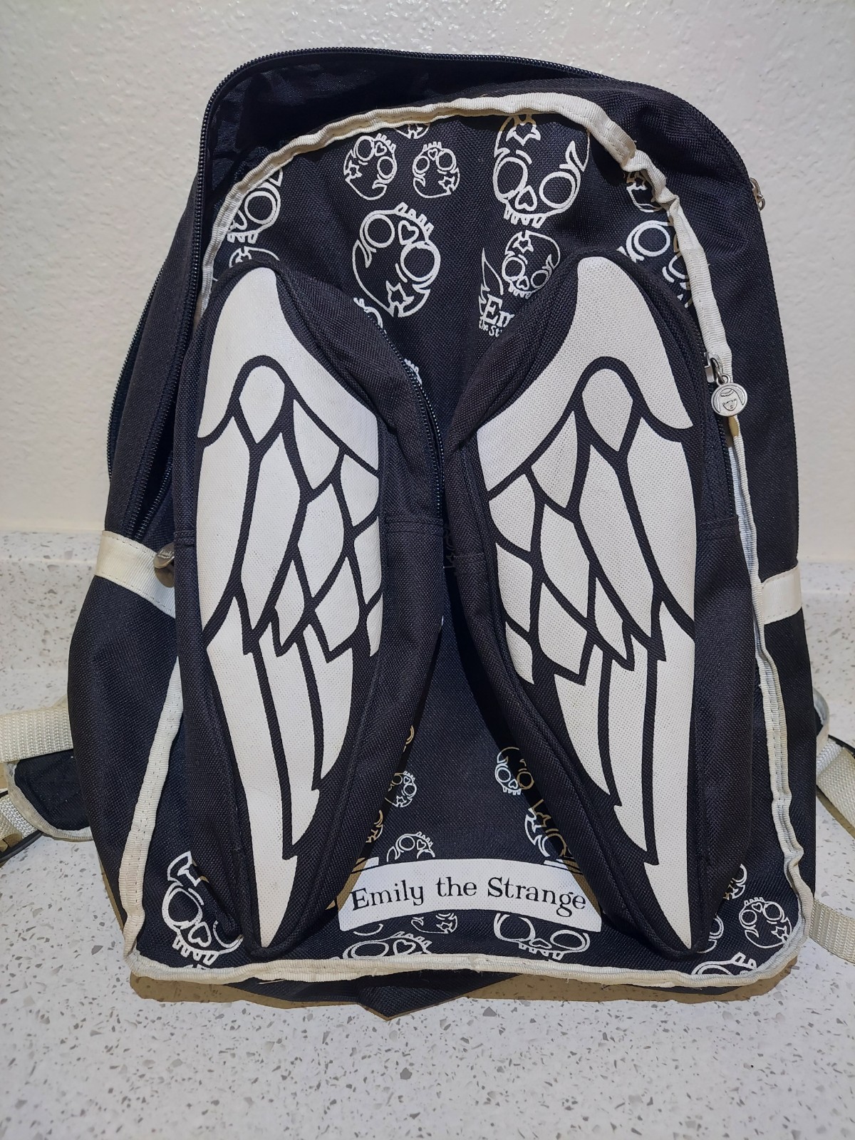 Emily The strange Backpack W/ Angel Wing Pockets Pre-owned GUC RARE 2008 Emily The strange Backpack W/ Angel Wing Pockets Pre-owned GUC RARE 2008