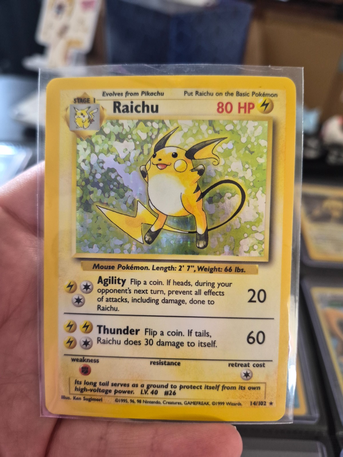 Raichu 014/102 Base Set Holo Raichu 014/102 Base Set Holo