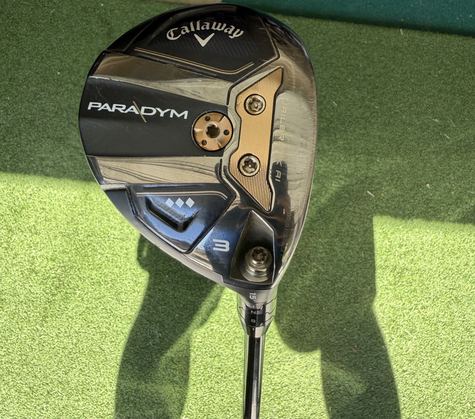 Callaway Paradym Triple Diamond 3 wood Extra Stiff Callaway Paradym Triple Diamond 3 wood Extra Stiff