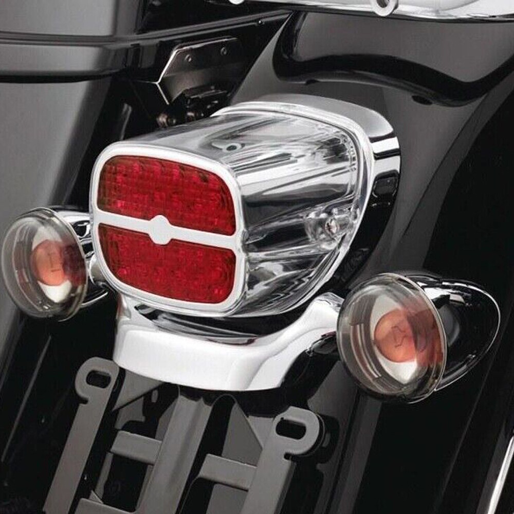 Chrome LED Tail Light Running Brake For Harley Touring Road King Electra Glide Chrome LED Tail Light Running Brake For Harley Touring Road King Electra Glide