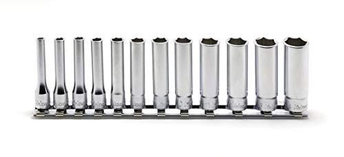 Koken 1/4&quot 6.35mm SQ. Hexagon Deep Socket Rail Set (12 pieces) RS2300M/12