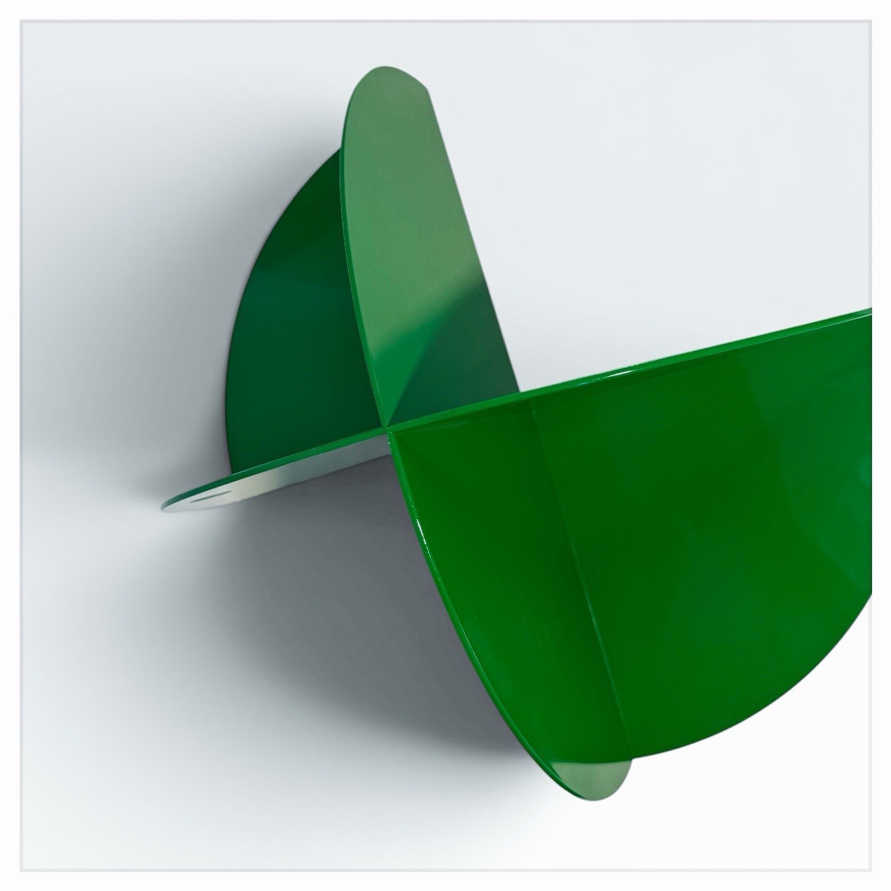Vintage Kartell Mod 4910 Bookends Design Giotto Stoppino 1971 ABS Green Pair