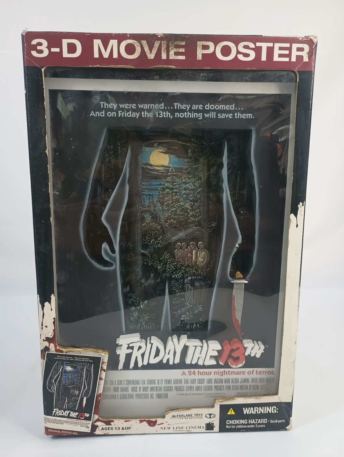 McFarlane Toys Friday the 13th 3D Movie Poster Art Figure Jason Voorhees