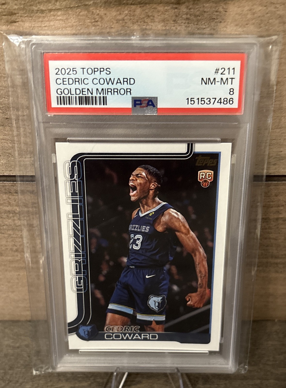 2025-26 Topps - Cedric Coward #211 Golden Mirror Image Variations (RC) 2025-26 Topps - Cedric Coward #211 Golden Mirror Image Variations (RC)
