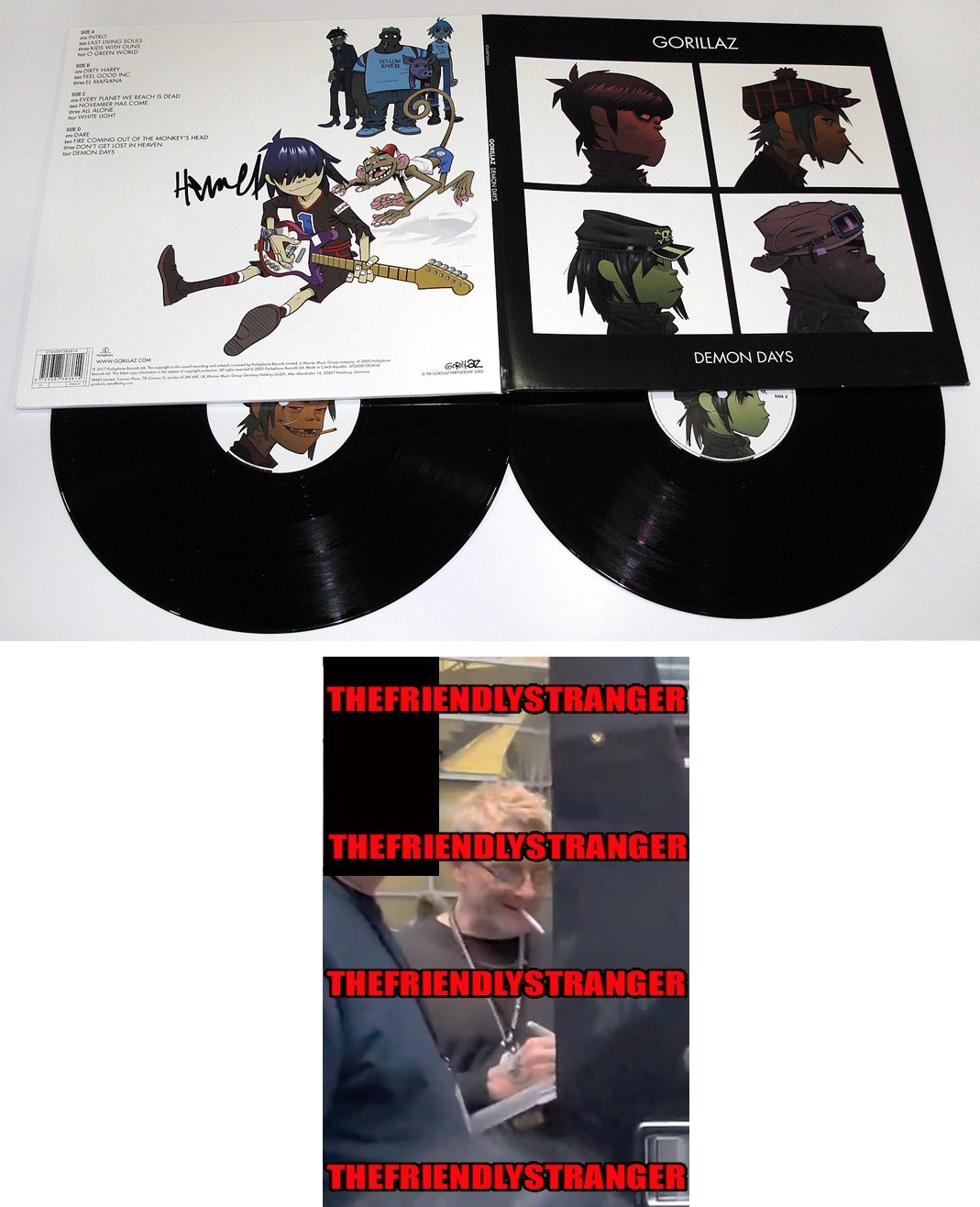 Jamie Hewlett signed GORILLAZ \