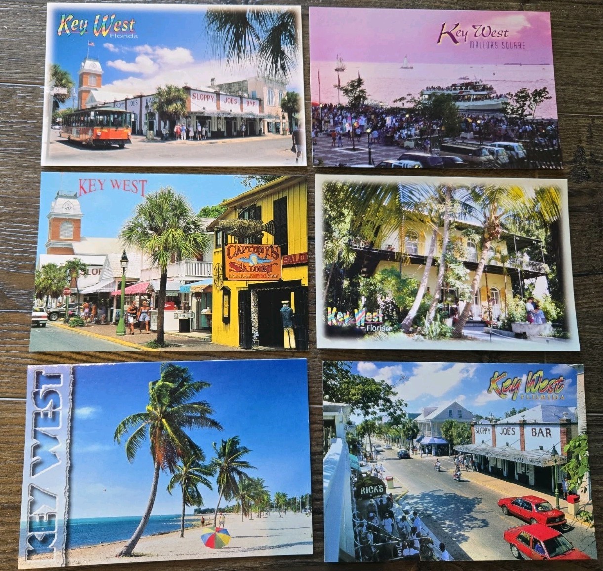 Lot of 6 Vintage Key West Florida Post Cards Mallory Square Sloppy Joes Bar... Lot of 6 Vintage Key West Florida Post Cards Mallory Square Sloppy Joes Bar...