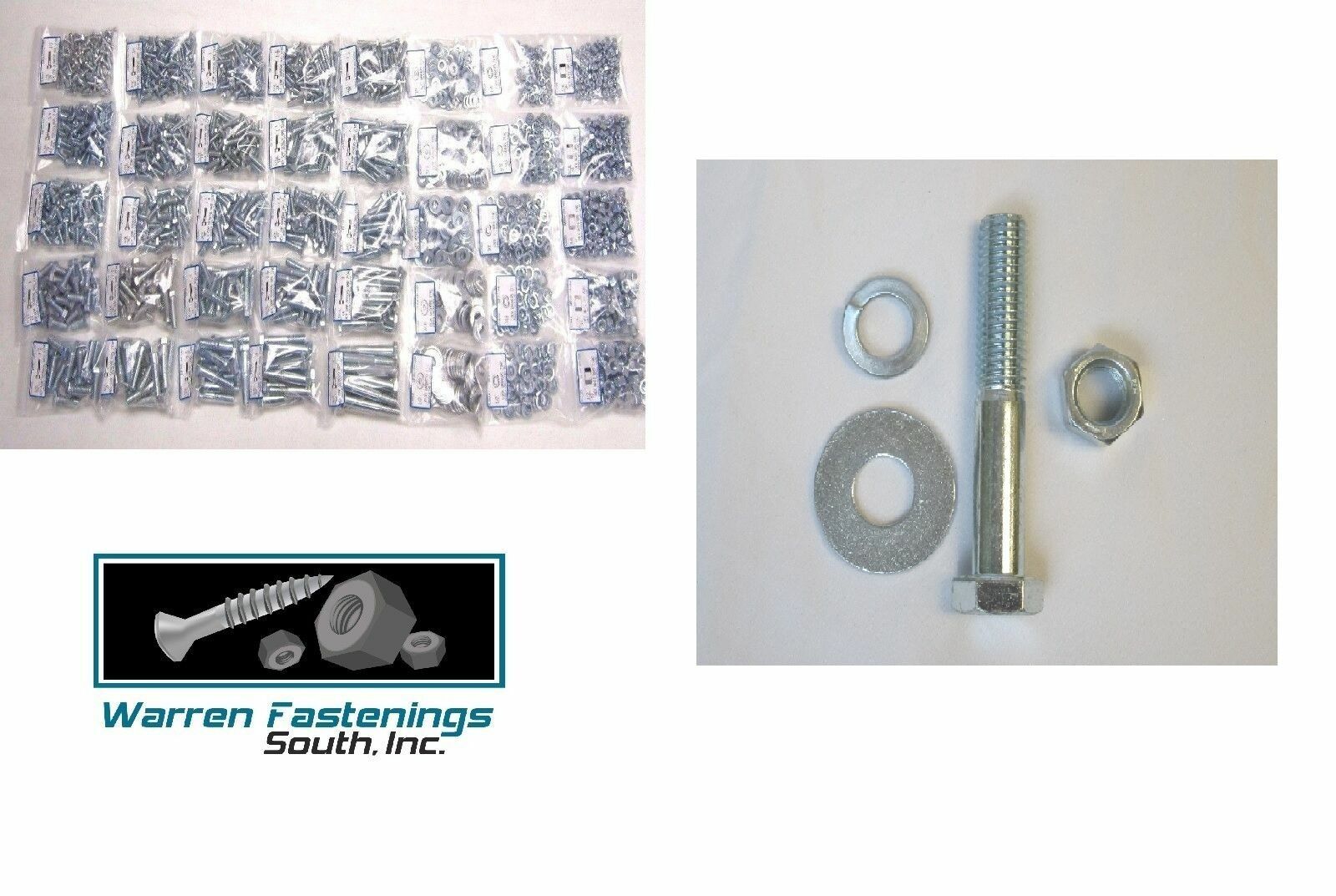 5240 PCS Grade 5 Coarse Thread Bolt Nut & Washer Assortment Kit