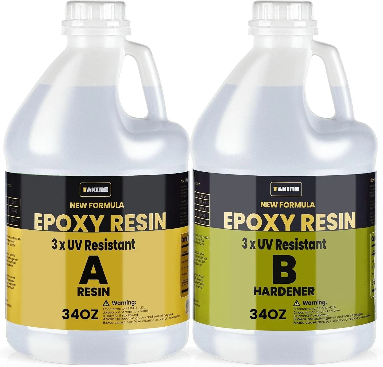 68OZ 3×UV Resistant Resin Kit,No Bubble & Crystal Clear Epoxy Resin for Coating, 68OZ 3×UV Resistant Resin Kit,No Bubble & Crystal Clear Epoxy Resin for Coating,