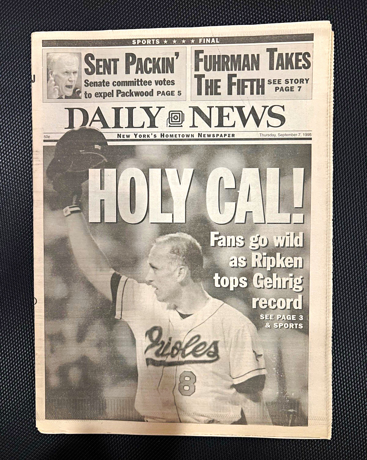 NY Daily News Sports Final Lot: Ripken \ NY Daily News Sports Final Lot: Ripken \