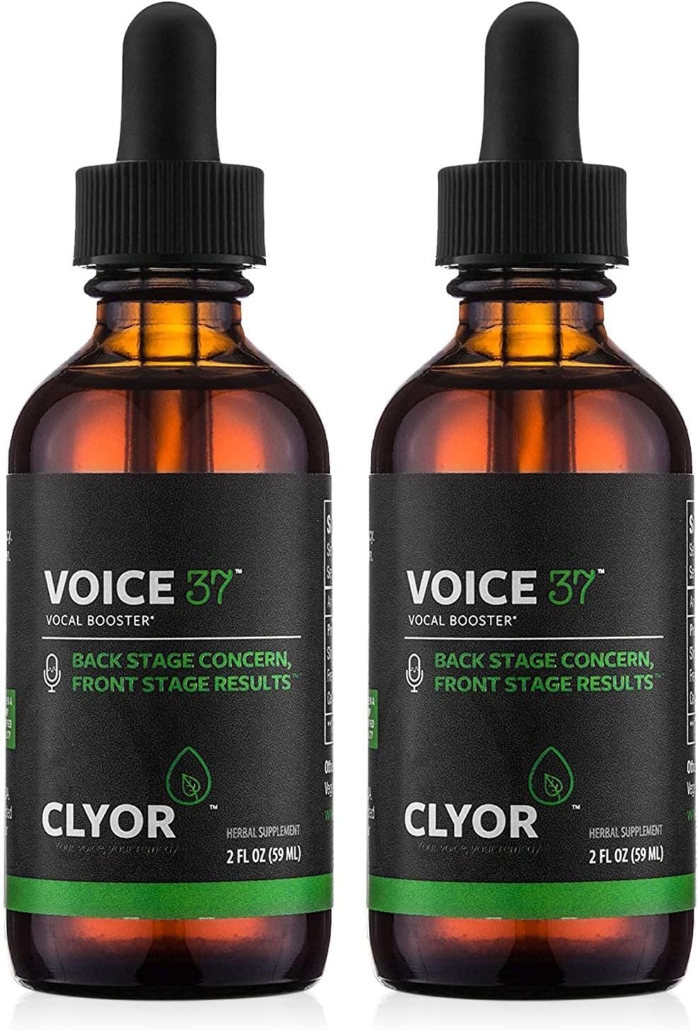 CLYOR Voice37  Singers Voice Remedy  2 Pack All Natural Herbal Vocal Booster ...