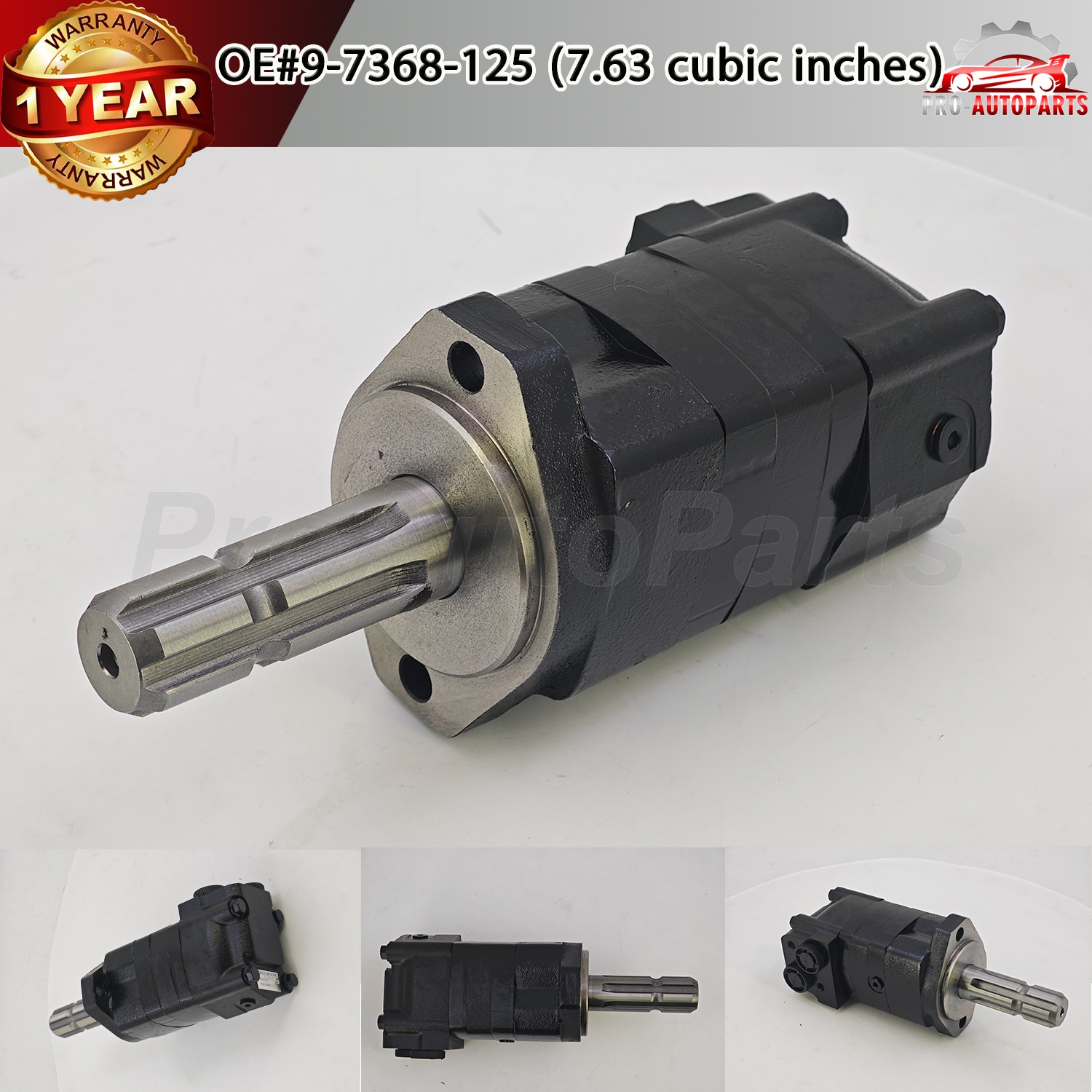 9-7368-125 7.63 cu in New Hydraulic PTO Drive Motor BMSY125E2SLS 97368125