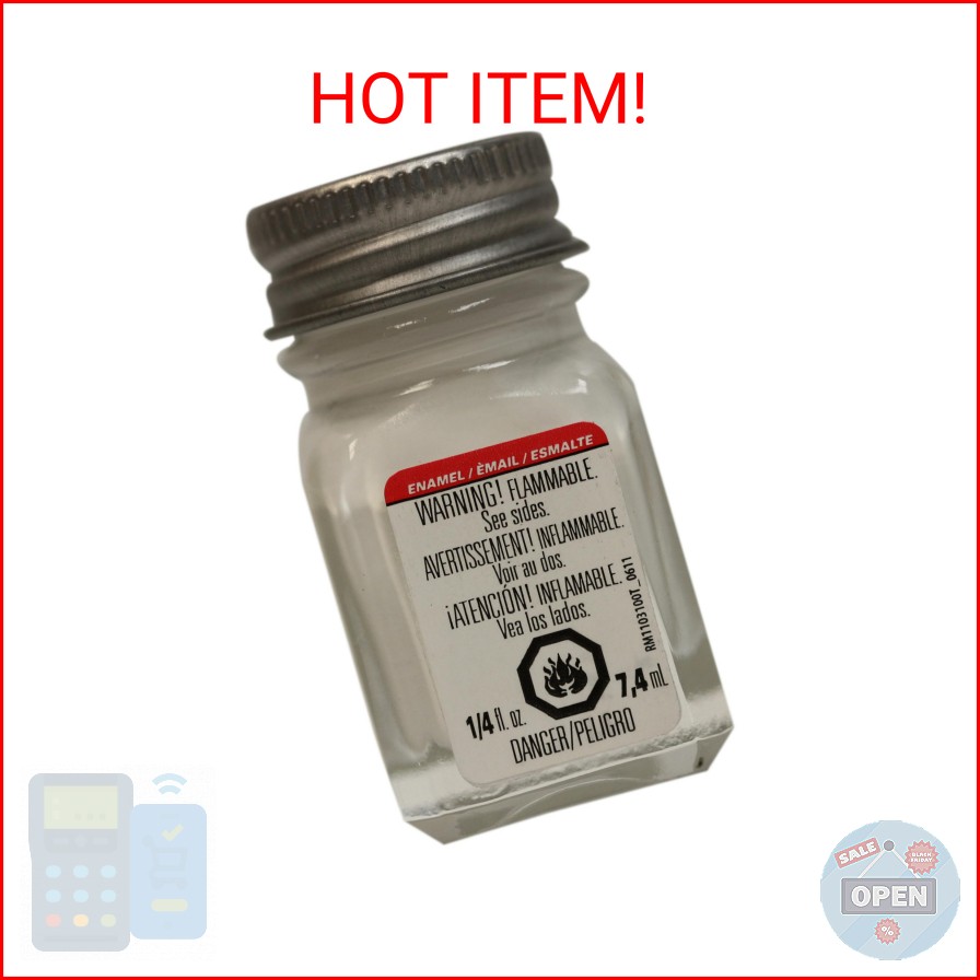 Testors 1145TT Enamel Paint, 0.25 Oz, Gloss White