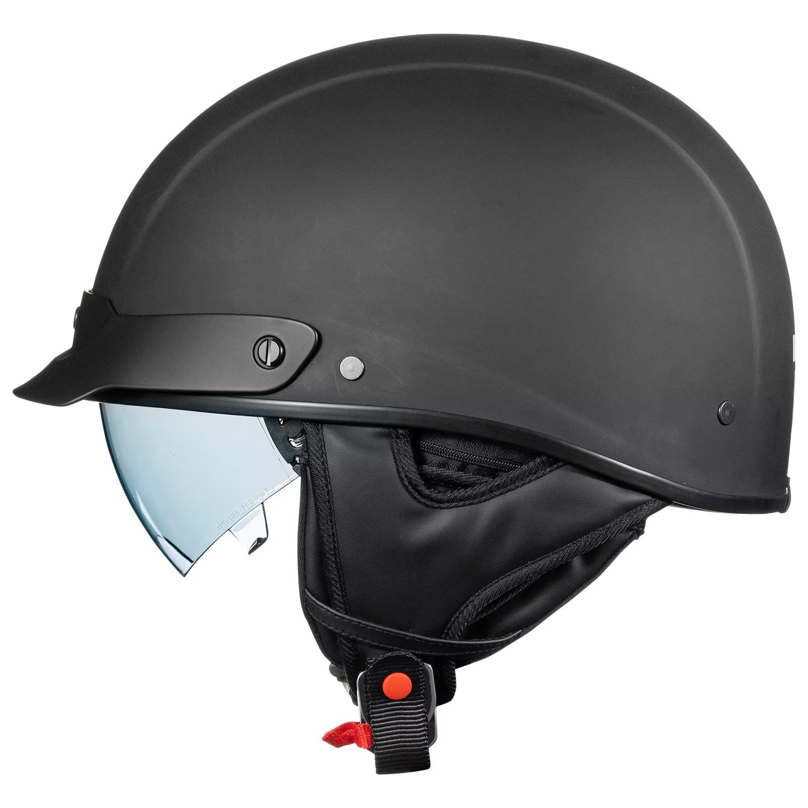 ILM Fiberglass Half Motorcycle Helmet Open Face DOT A213