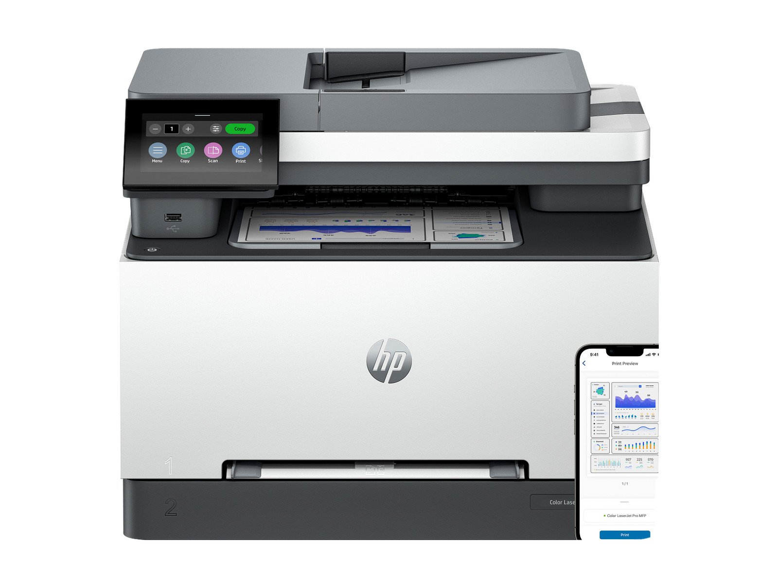 HP Color LaserJet Pro MFP 3301sdw Laser Printer, Color Mobile Print, Copy, Scan